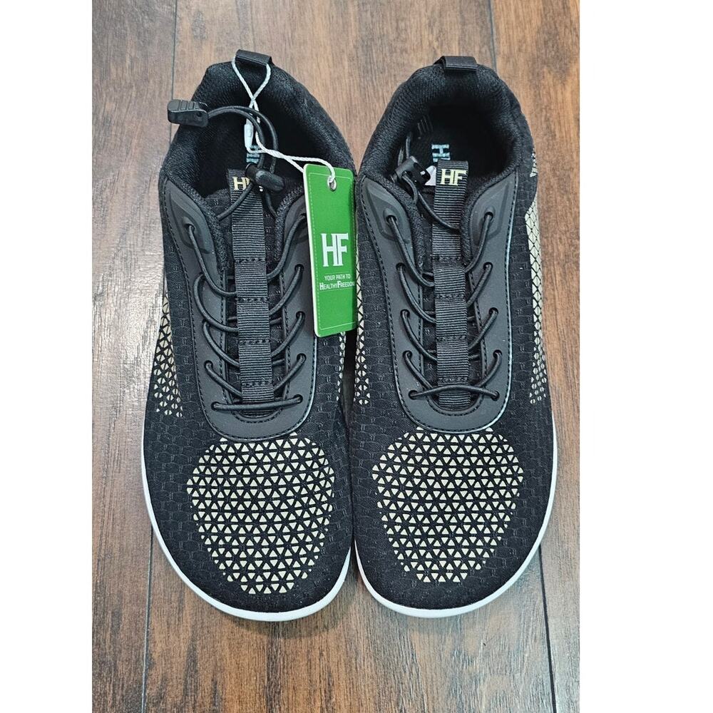 Hike Footwear Flow Barefoot Shoes Size 9/9.5 Women 7/7.5 Men Black Tan New